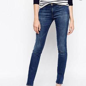 NWT MIH jeans size 28 Oslo mid rise long slim leg